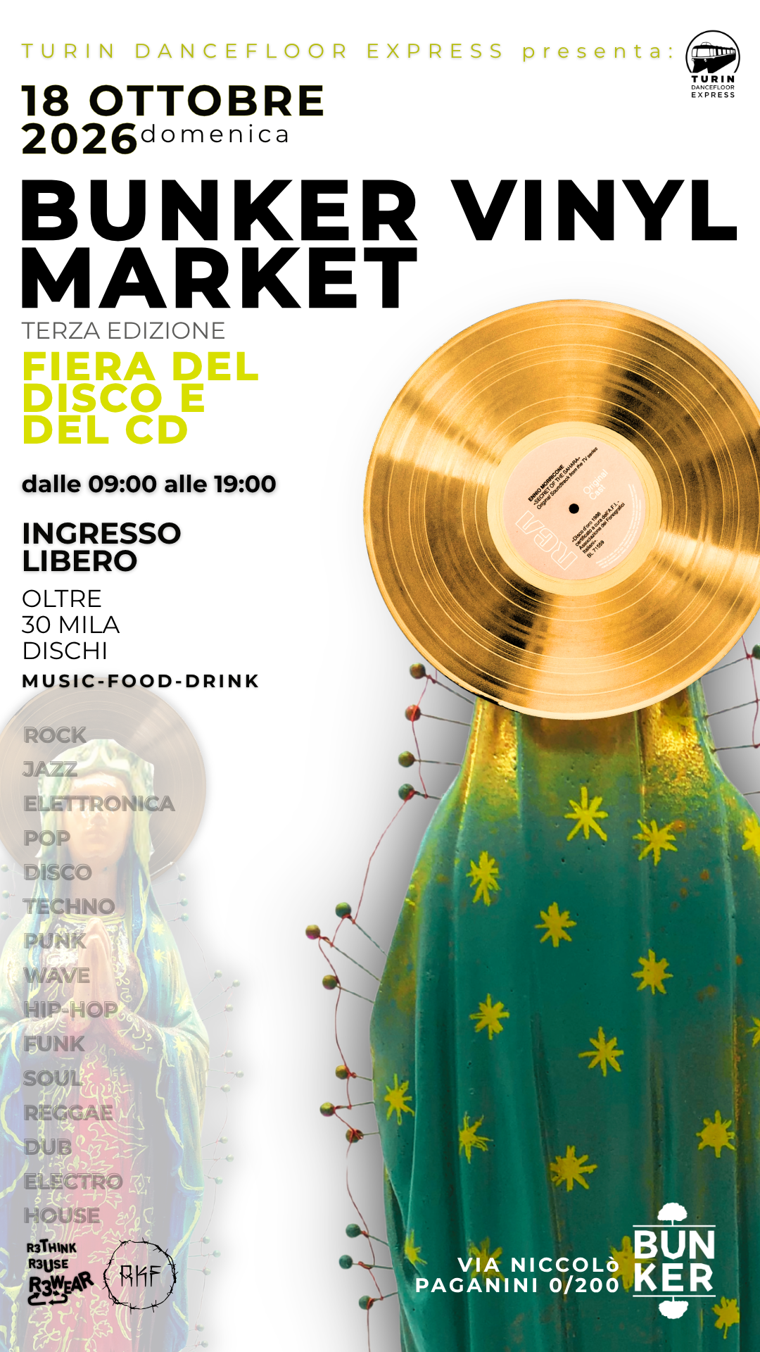 BUNKER VINYL MARKET — Terza edizione — 09:00–19:00